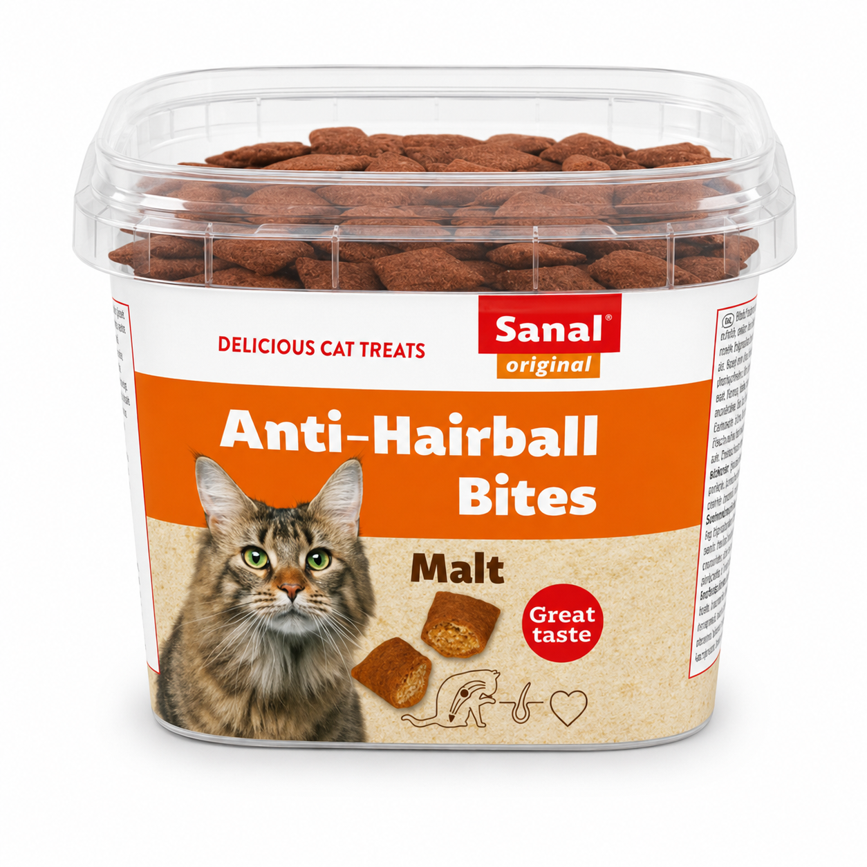 Sanal Malt Anti-Hairball Bites Λιχουδιές Γάτας 75g