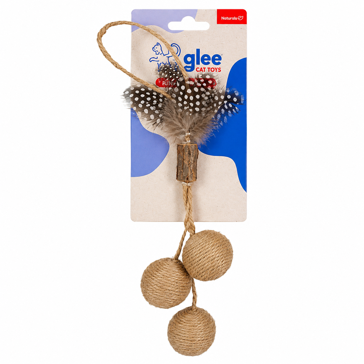 Glee Cat Toy Naturals Jingle Bells με Jute 30x4cm
