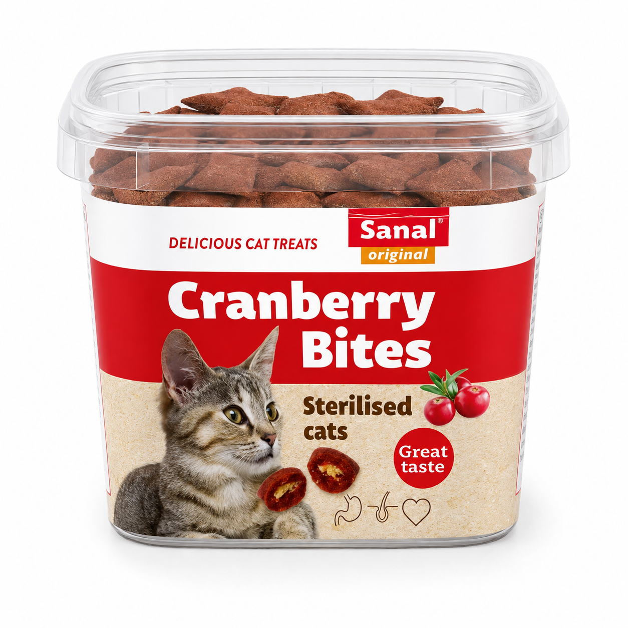 Sanal Cranberry & Chicken Bites για Στειρωμένες Γάτες 75g