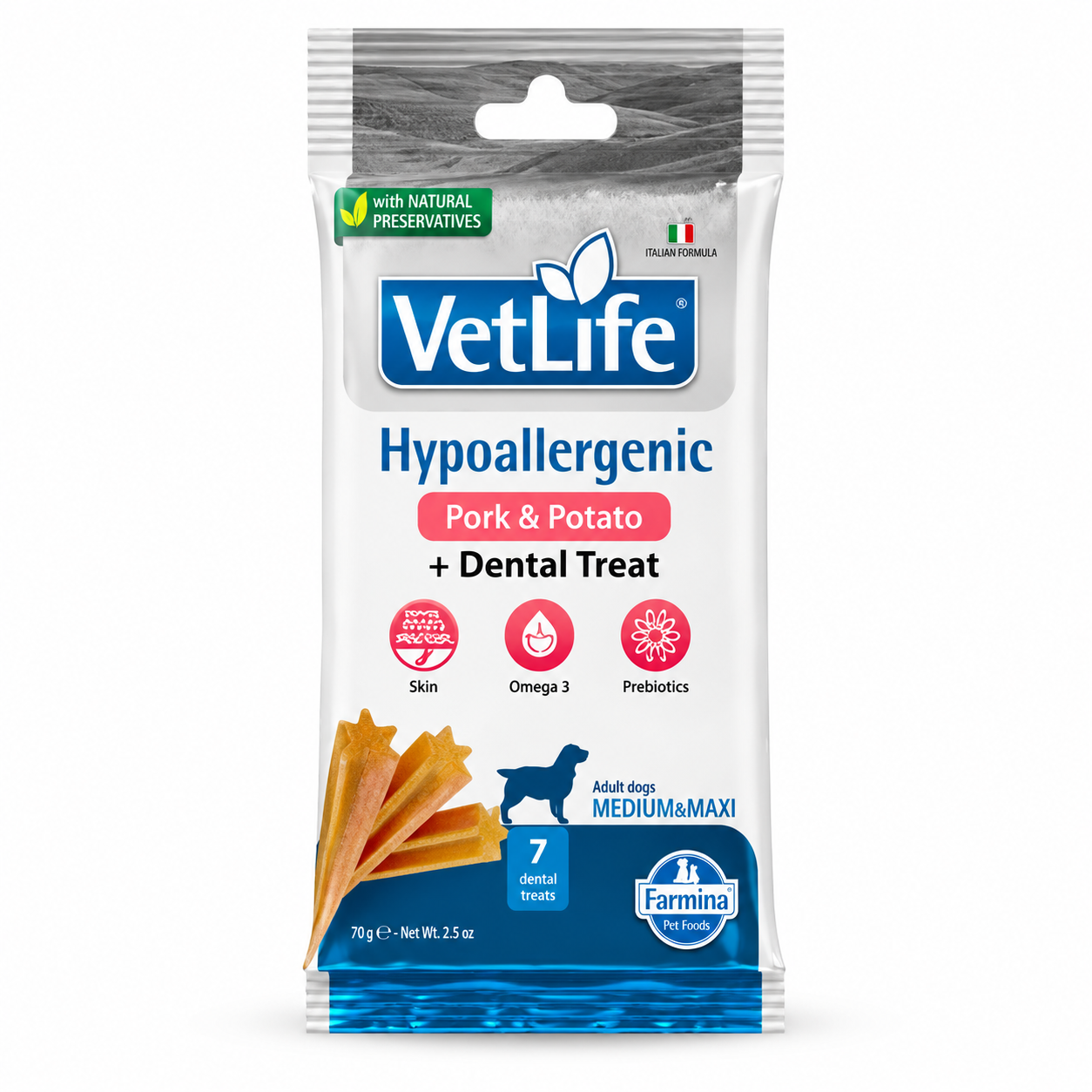 Farmina Vet Life Hypoallergenic Dog Treat Χοιρινό & Πατάτα 110g