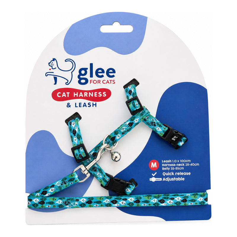 GLEE Σαμαράκι & Οδηγός Γάτας Meow M 35–55cm