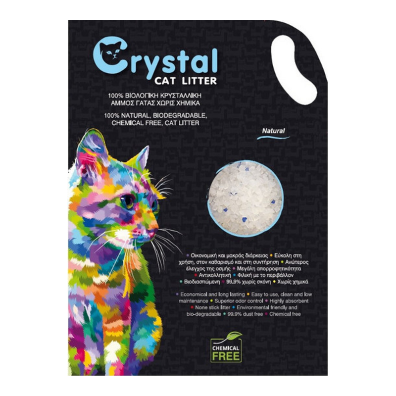 Pet Camelot Crystal Natural Κρυσταλλική Άμμος Γάτας 5L