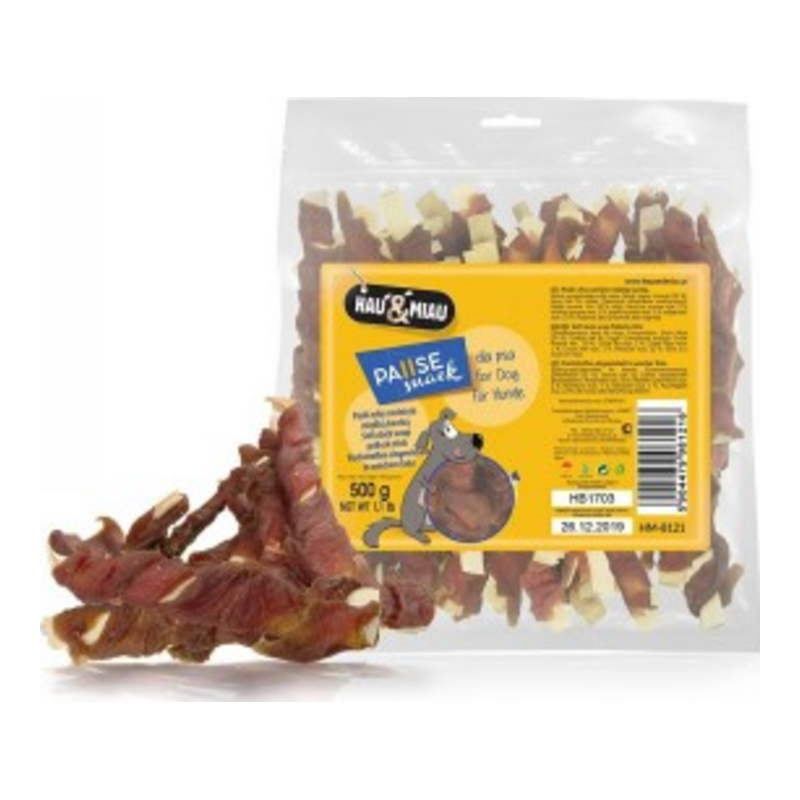 Hau&Miau Dog Pause Fish Sticks with Soft Duck – Λιχουδιά Σκύλου 500g
