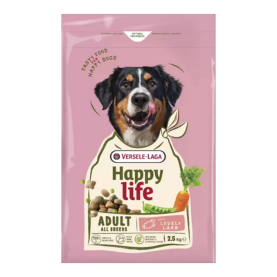 Versele-Laga Happy Life Adult All Breeds Lovely Lamb – Ξηρά Τροφή Σκύλου 2.5kg