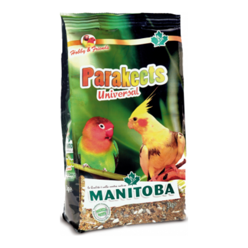 Manitoba Parakeets Universal Τροφή για Μεσαίους Παπαγάλους 1kg
