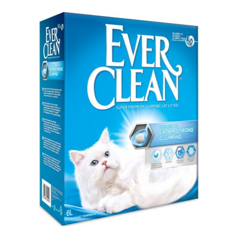 Ever Clean Extra Strong Unscented Άμμος Γάτας Χωρίς Άρωμα 6L
