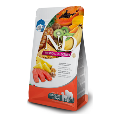 Farmina N&D Tropical Selection Salmon Adult Medium & Maxi Ξηρά Τροφή Σκύλου 2kg