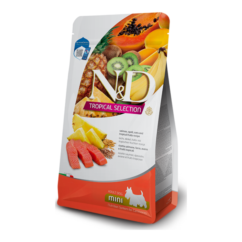 Farmina N&D Tropical Selection Salmon Adult Mini Ξηρά Τροφή Σκύλου 1.5kg