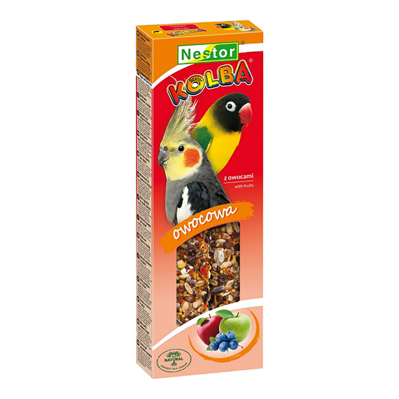 Nestor Sticks Μεσαίων Παπαγάλων με Φρούτα 115g 2τμχ