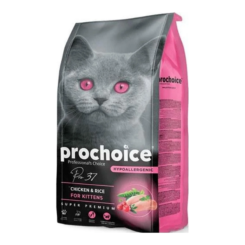 ProChoice Pro 37 Kitten Chicken & Rice Ξηρά Τροφή Γάτας 2kg