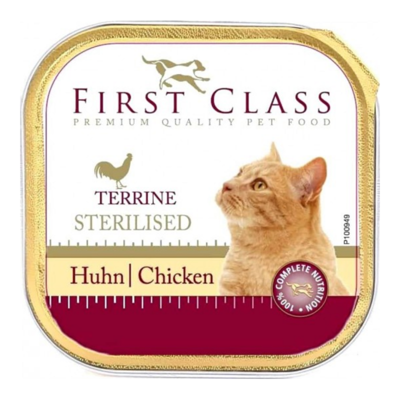 First Class Cat Sterilised Chicken Terrine – Υγρή Τροφή Γάτας 100g