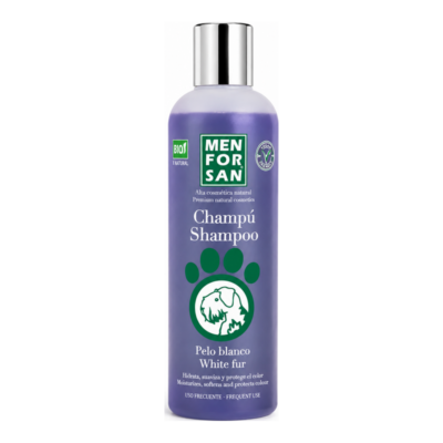 Menforsan White Coat Σαμπουάν για Λευκό Τρίχωμα Σκύλου 300ml