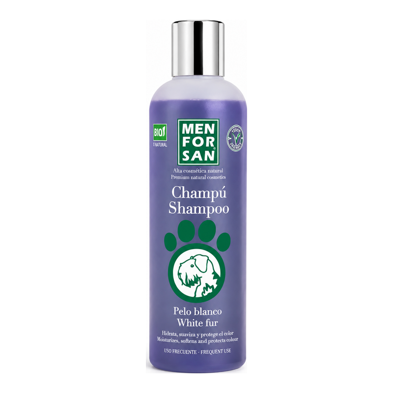 Menforsan White Coat Σαμπουάν για Λευκό Τρίχωμα Σκύλου 300ml