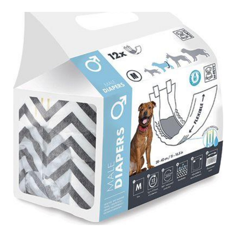 M-Pets Πάνες Αρσενικού Σκύλου M 12τμχ